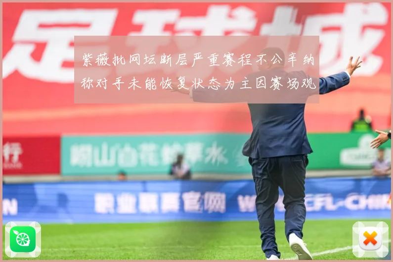 紫薇批网坛断层严重赛程不公辛纳称对手未能恢复状态为主因赛场观察